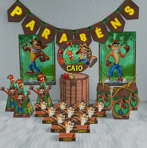 Arquivo de Corte Kit Festa Crash AI 1
