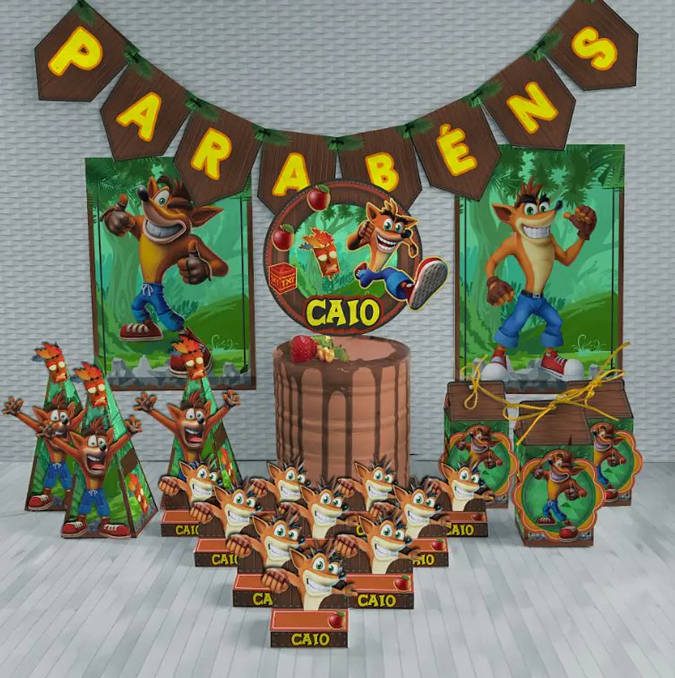 Arquivo de Corte Kit Festa Crash AI 1 1