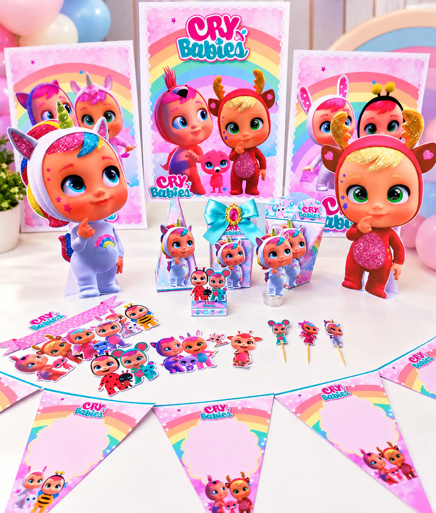Arquivo de Corte Kit Festa Cry Babies 2 1