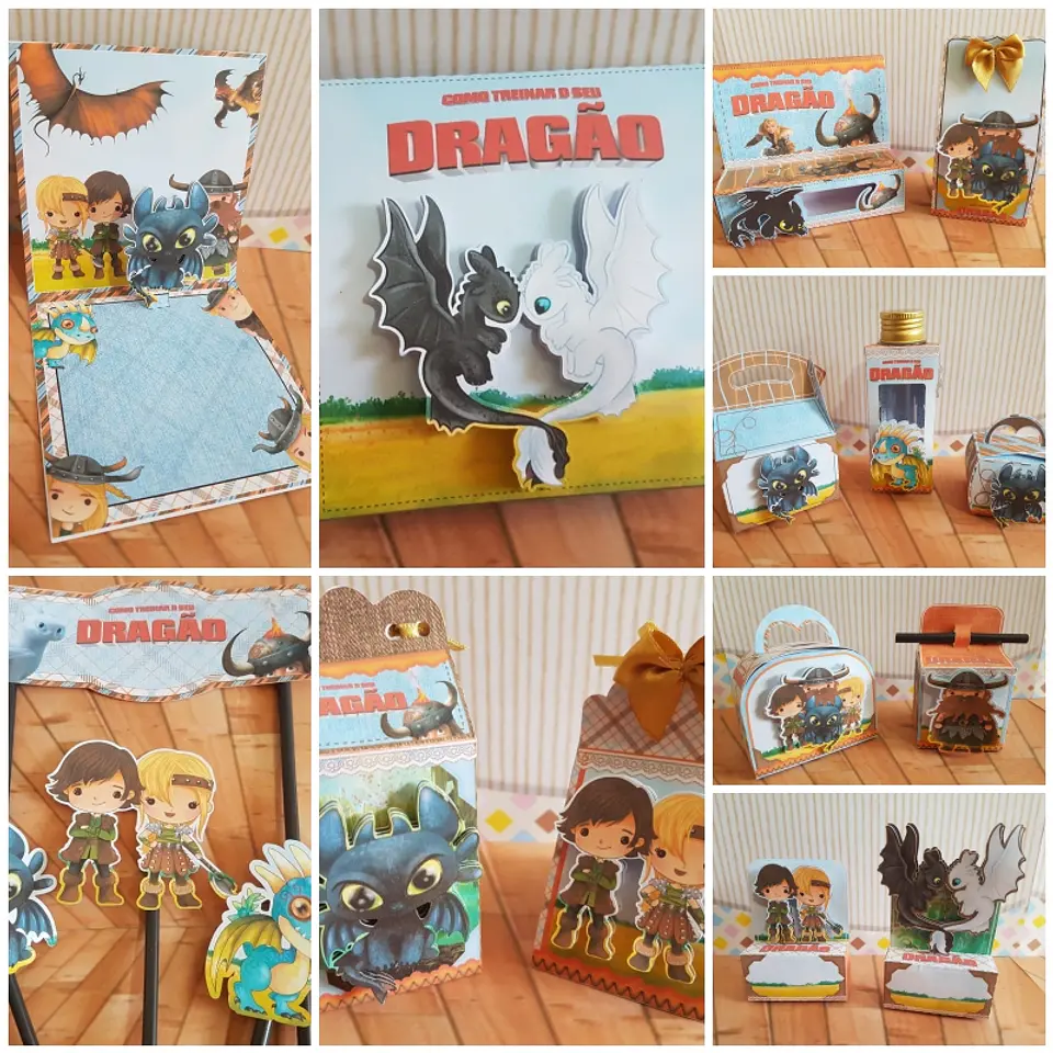 Arquivo de Corte Kit Festa Como treinar o seu Dragão 9 1