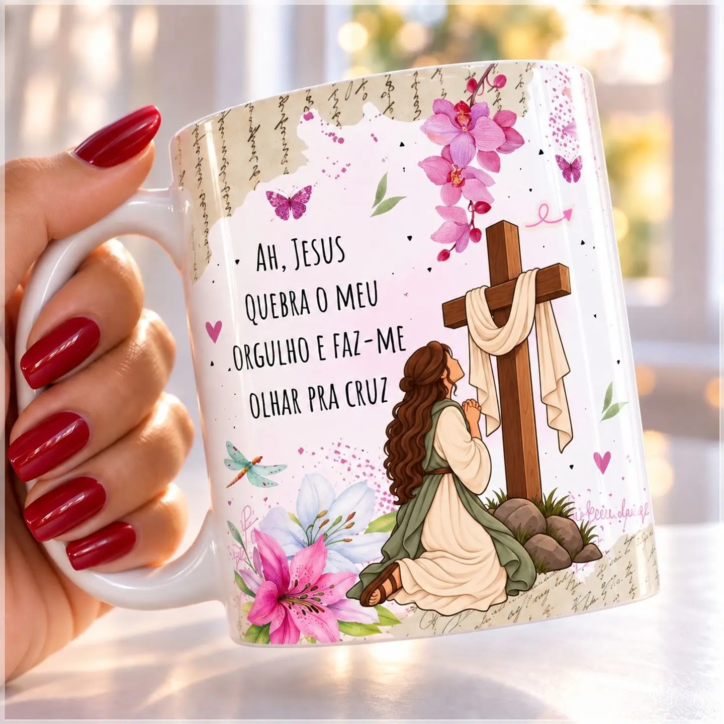 Caneca Ah Jesus Com Amor Personalizados - 1