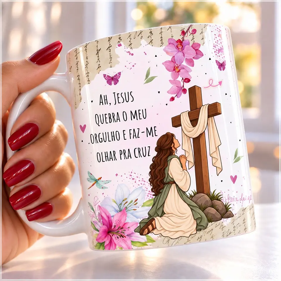 Caneca Ah Jesus Com Amor Personalizados - 1