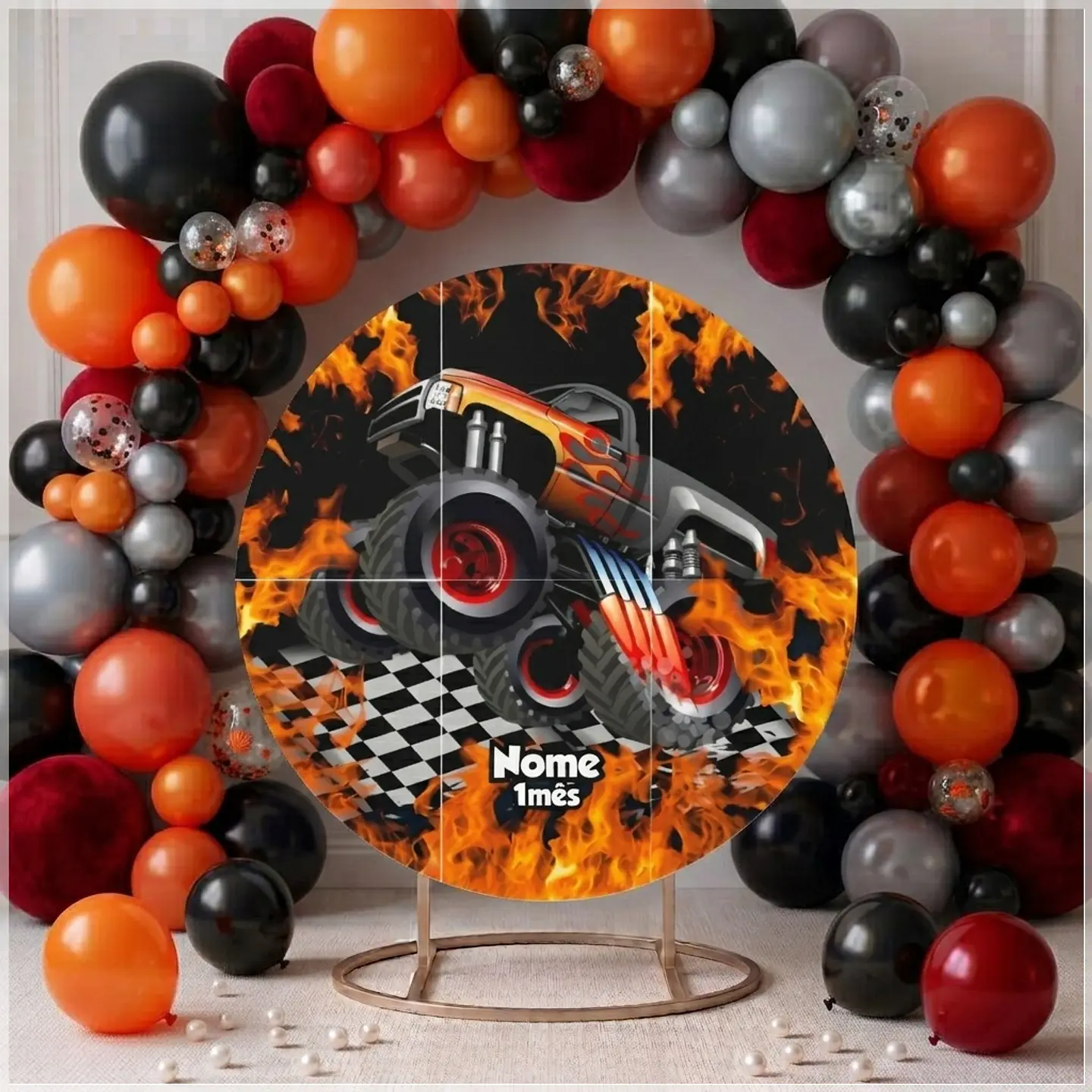 Arquivo de Corte - Painel 50X50 Monster Trucks 1