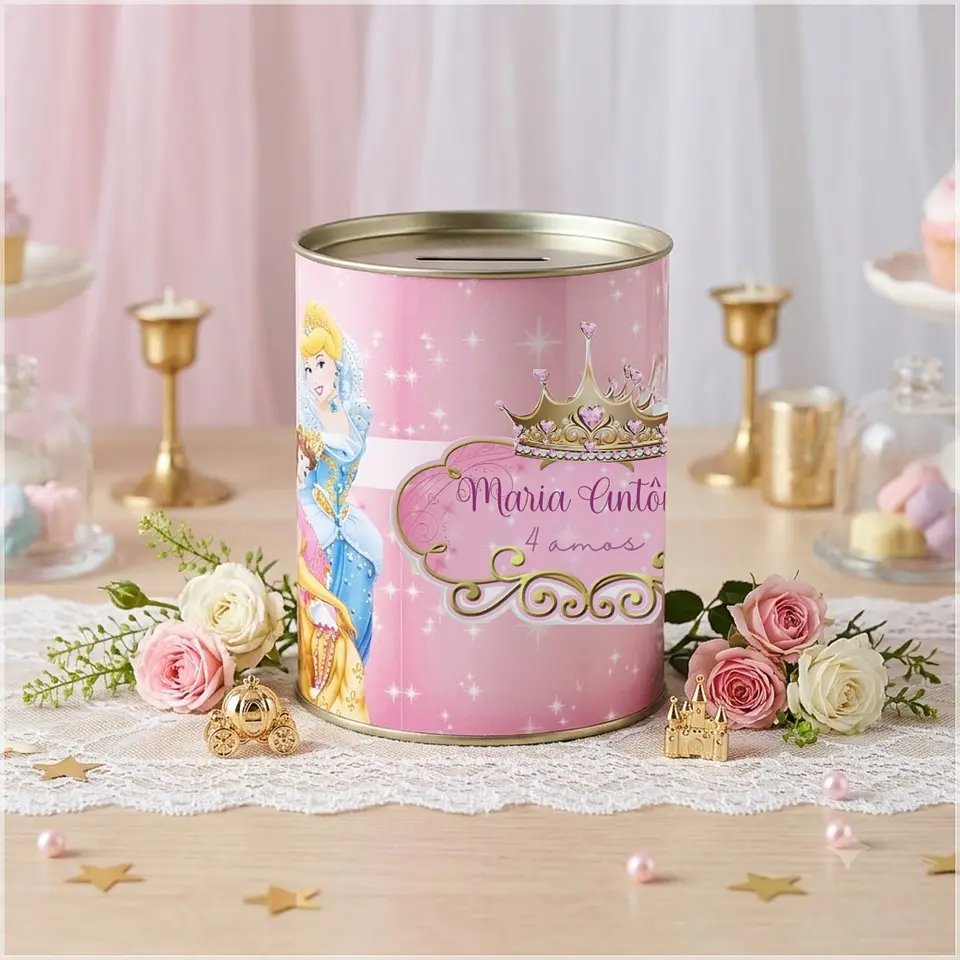 Arquivo de Corte - Cofrinho Princesa 1