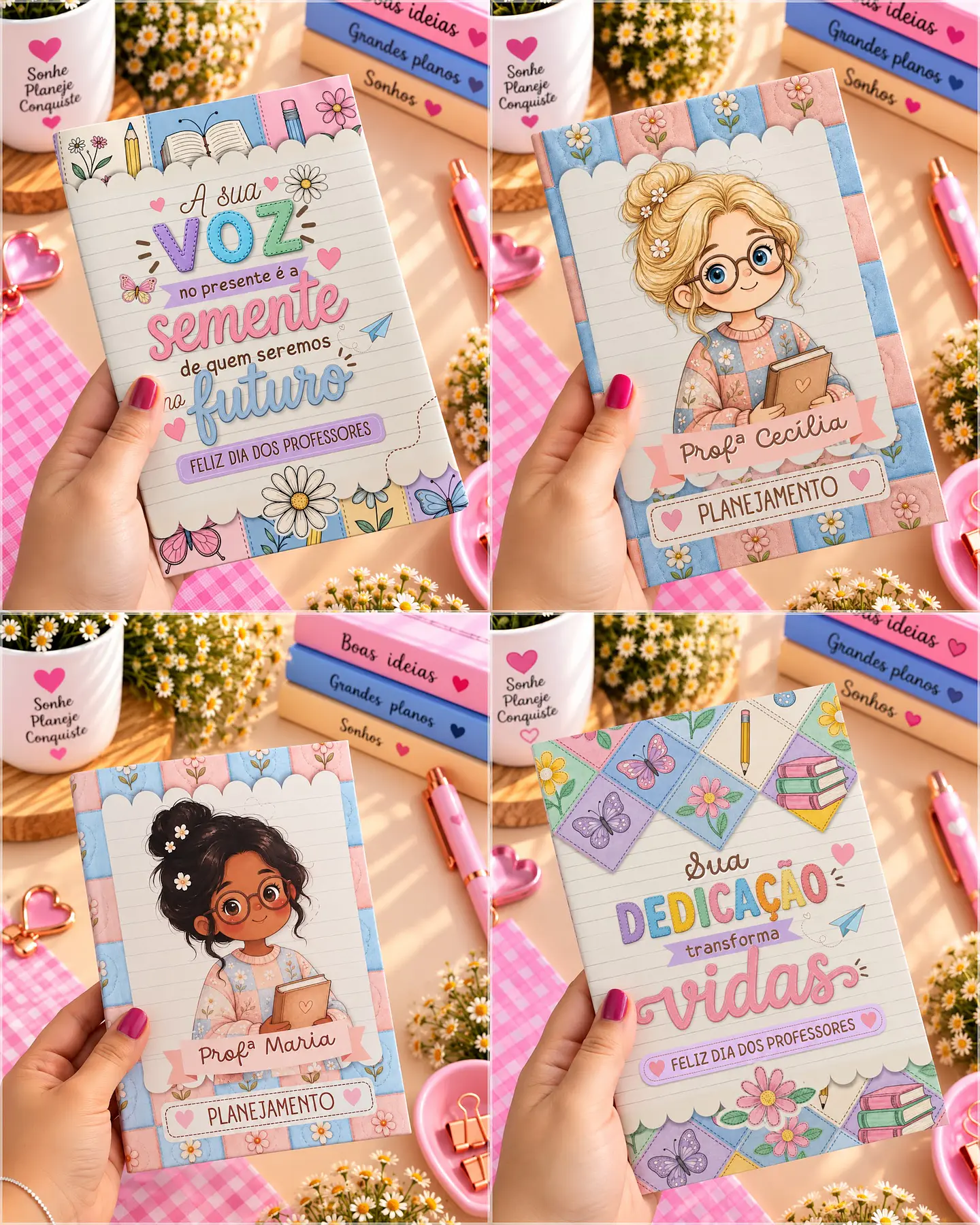 Encadernação - Caderno Brochura A5 Dia dos Professores  1
