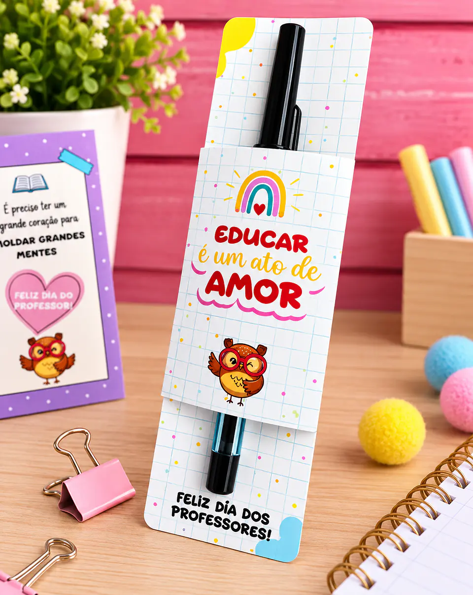 Arquivo de Corte Porta Caneta Dia dos Professores 7 1