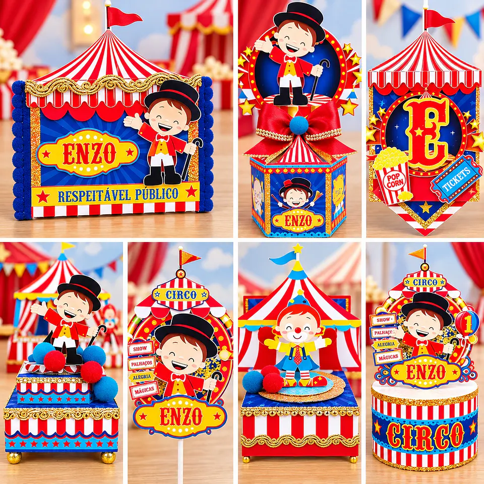 Arquivo de Corte Kit Festa Circo 58 1