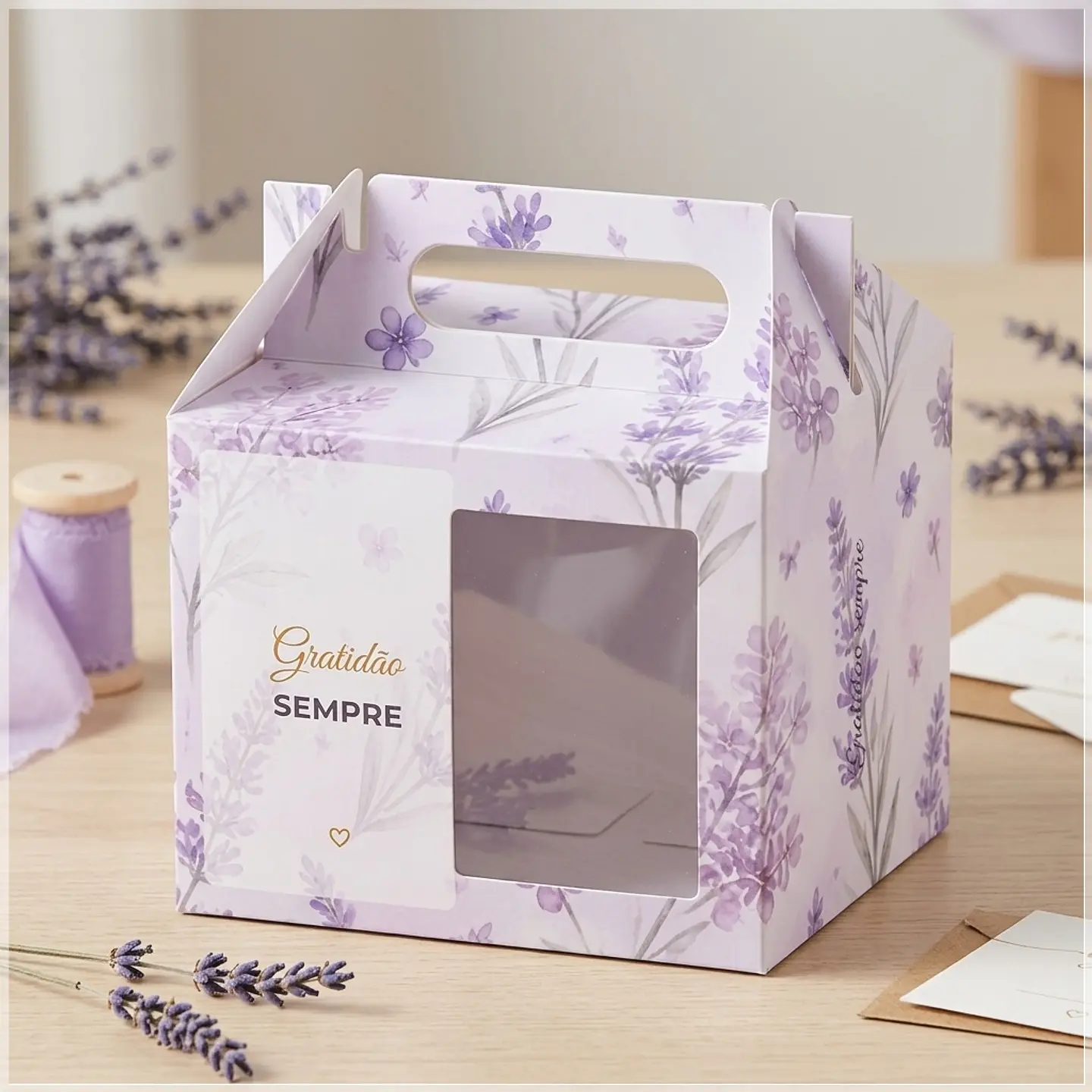 Arquivo de Corte Caixa Caneca Gratidão Lavanda 17 1
