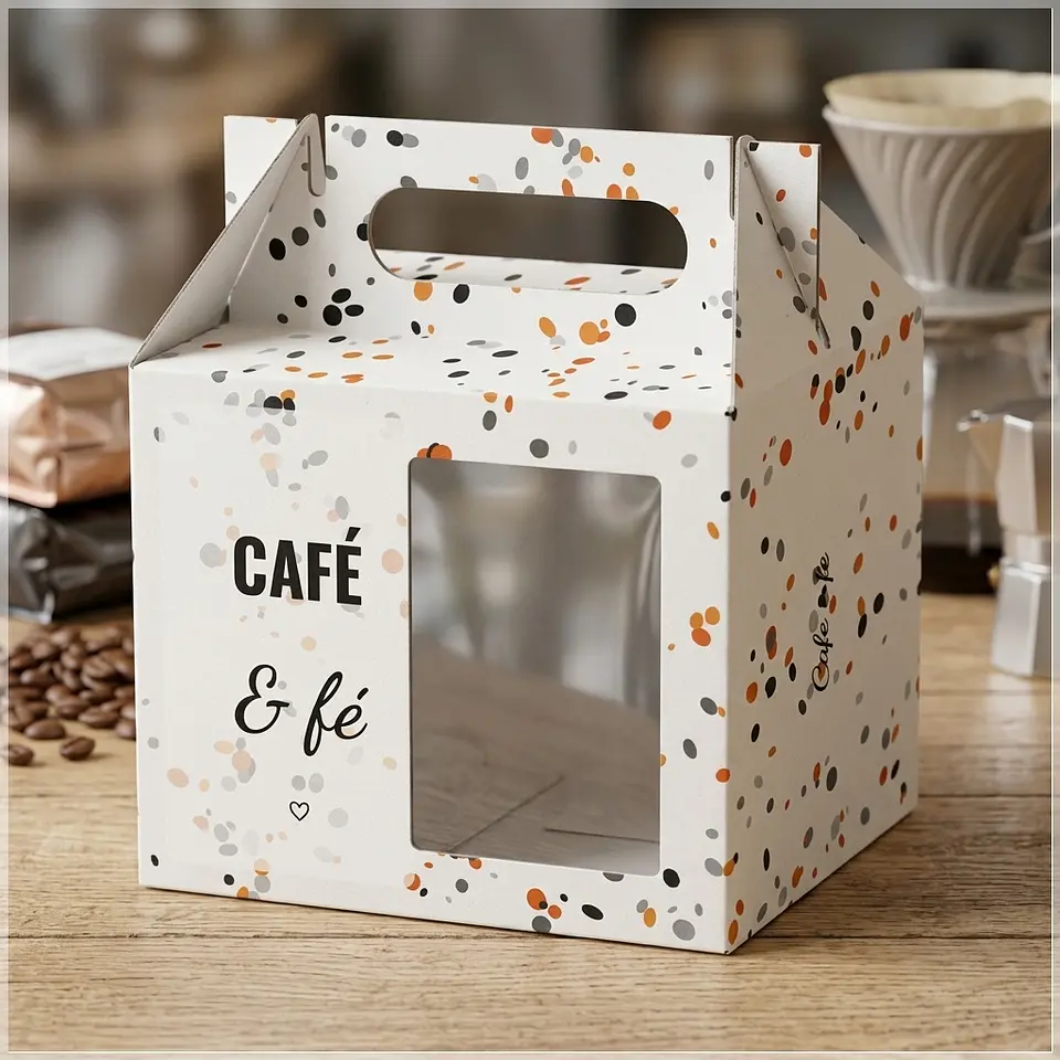 Arquivo de Corte Caixa Caneca Café e Fé 14 1