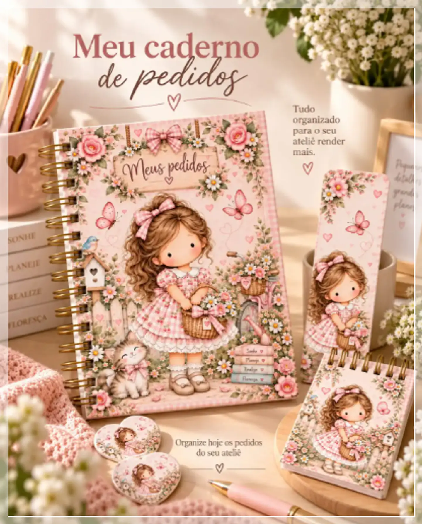 Encadernação - Caderno de Pedidos Luna 1