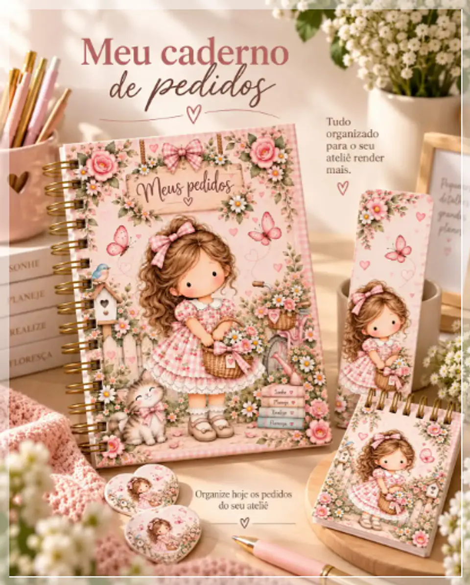Encadernação - Caderno de Pedidos Luna 1