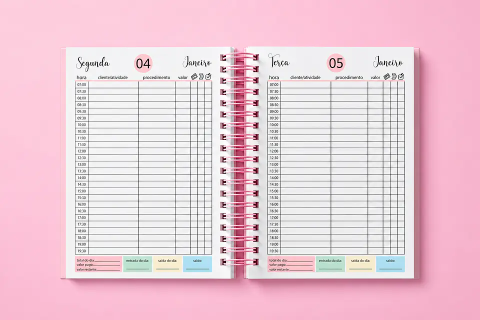 Encadernação - Agendamento Colorido 27 1