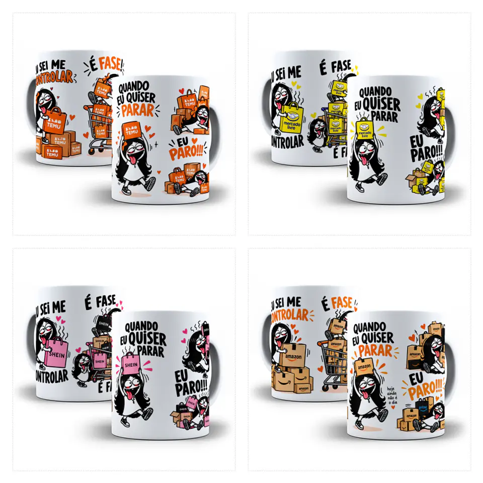 Sublimação - Caneca Eu sei me Controlar Lojas 1
