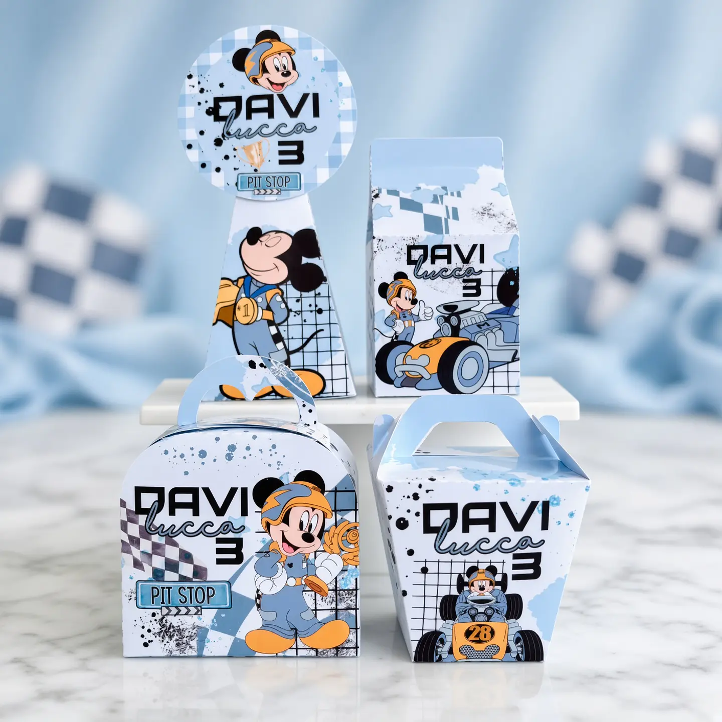 Arquivo de Corte Kit Festa Mickey Corrida Kart 1 1