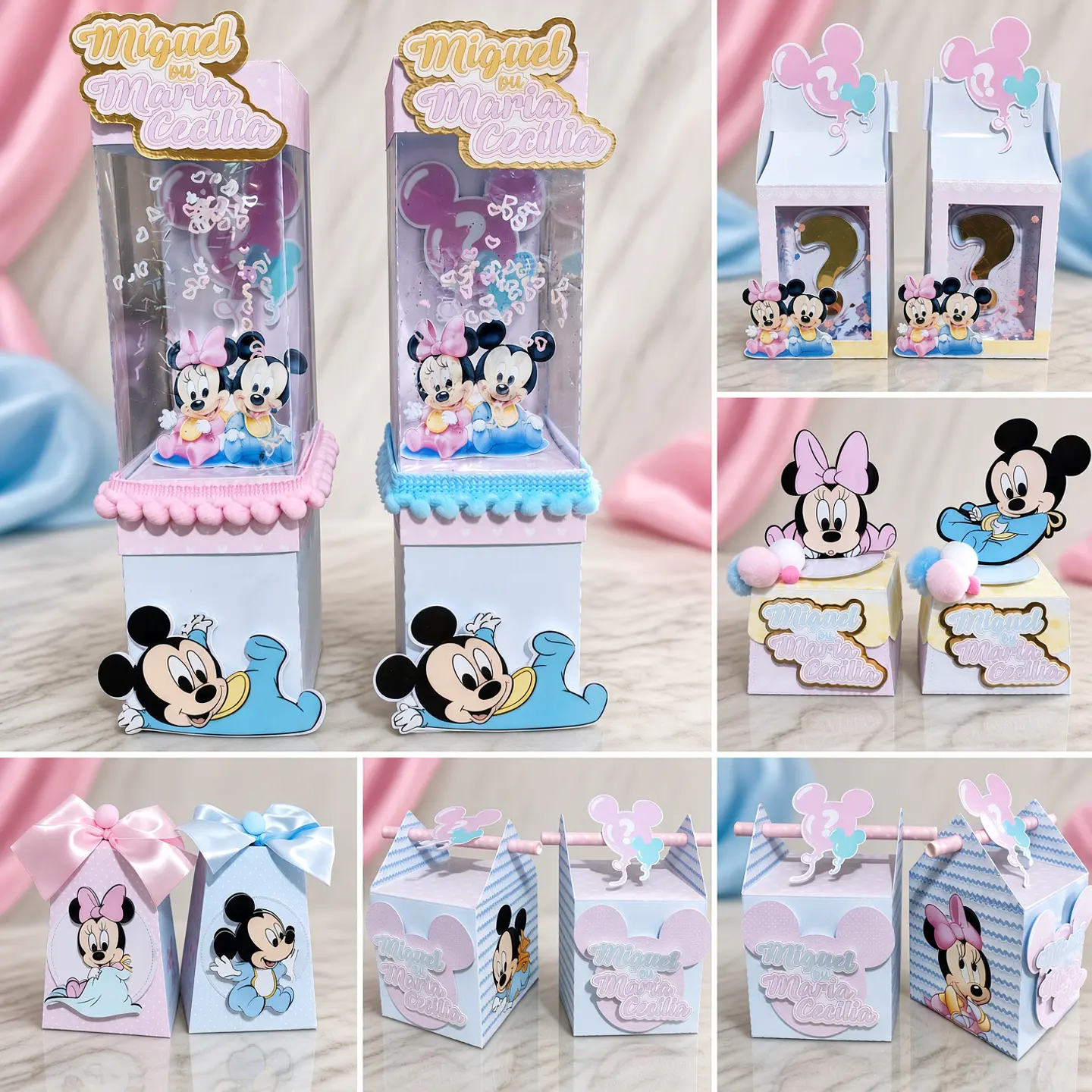 Arquivo de Corte Kit Festa Chá Revelação Mickey e Minnie Baby 1 1
