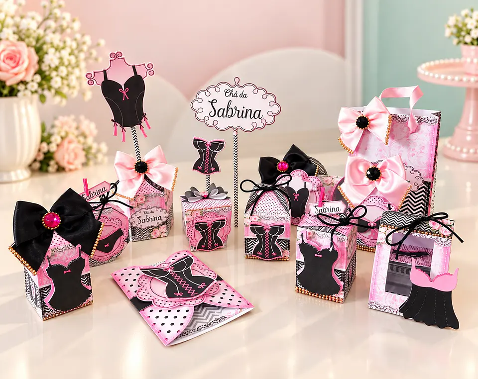 Arquivo de Corte Kit Festa Chá de Lingerie 6 1
