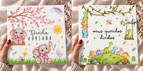 Sublimação - Azulejo Dinda Baby 02