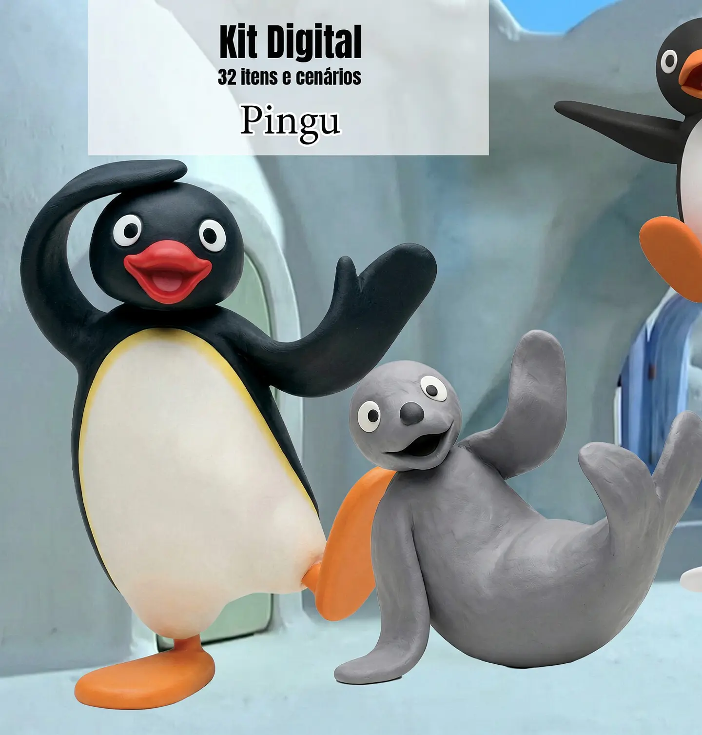 Kit Digital Pinguim Pingu 262 1