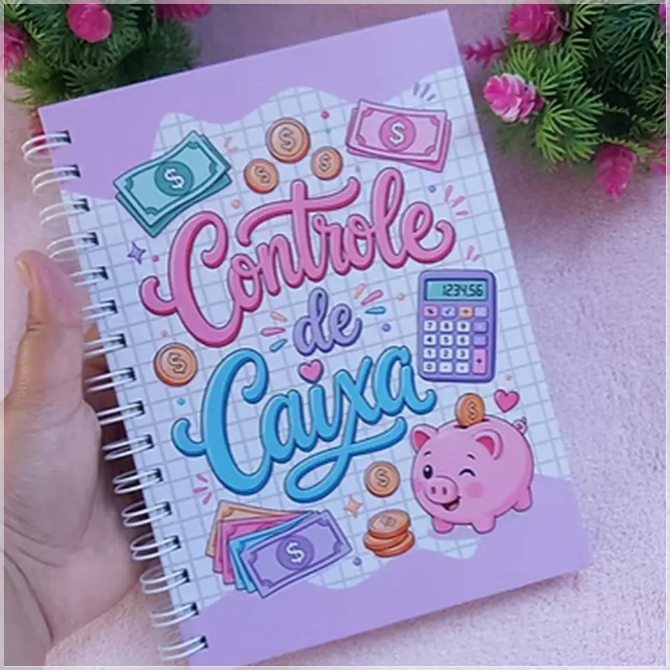 Encadernação - Caderno Controle de Caixa 1