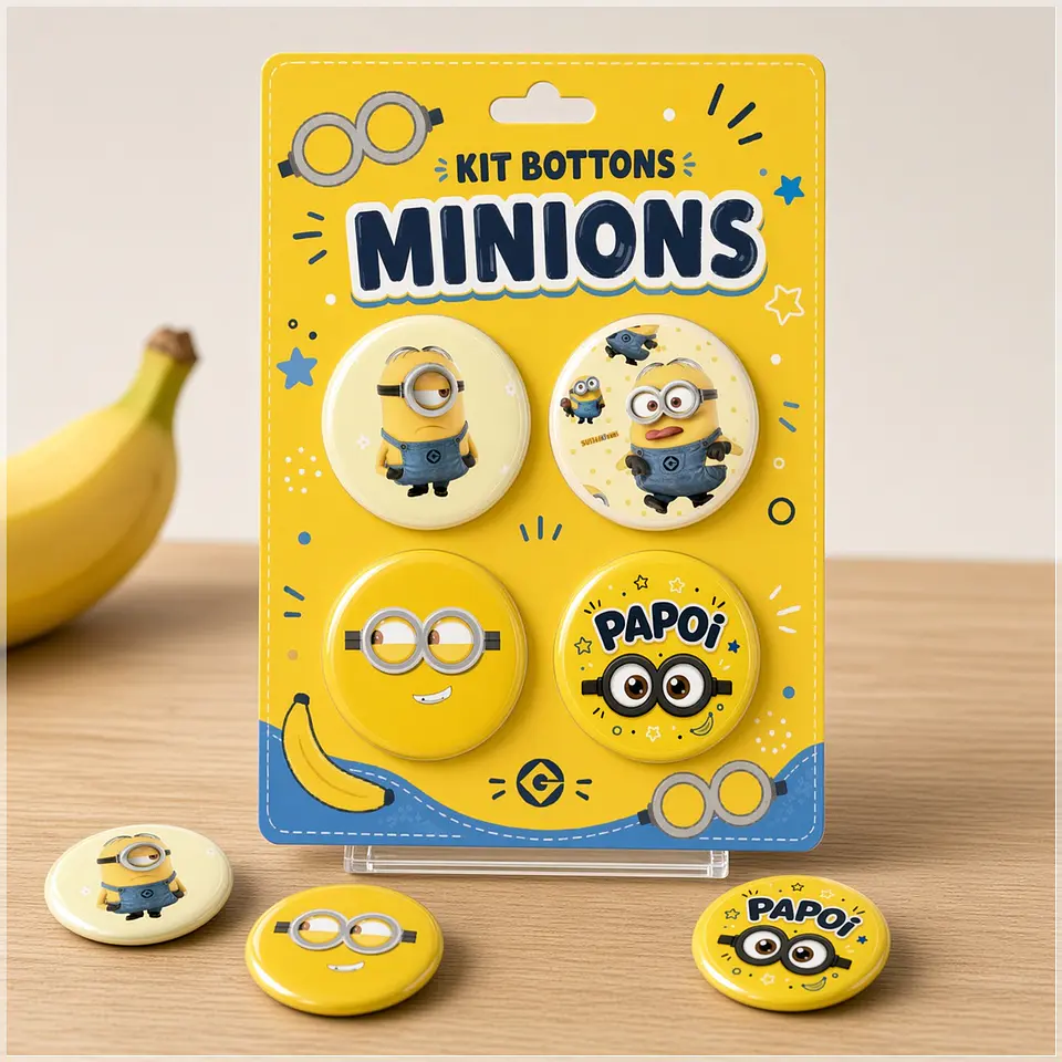 Arquivo de Corte Bottons Minions 62 1