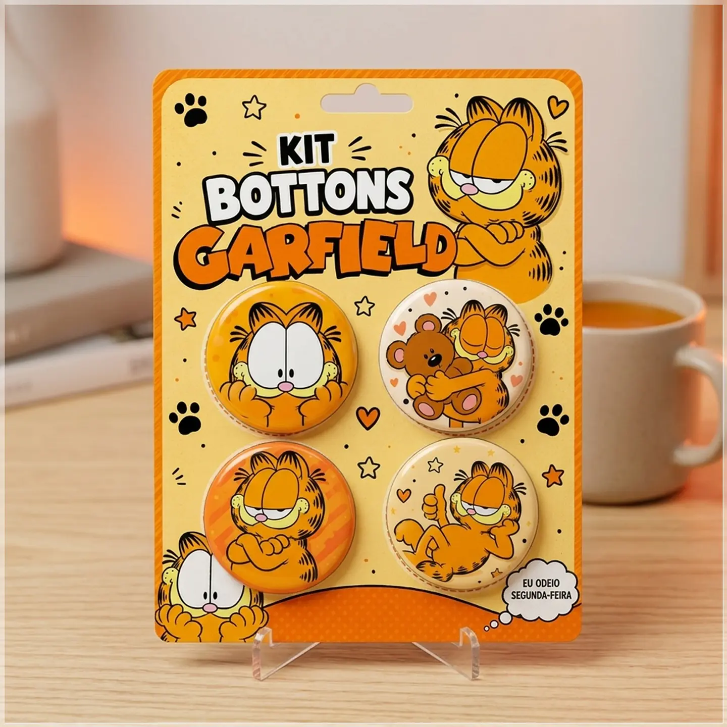 Arquivo de Corte Bottons Garfield 61 1