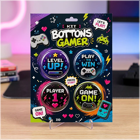 Arquivo de Corte Bottons Gamer Video Game 60