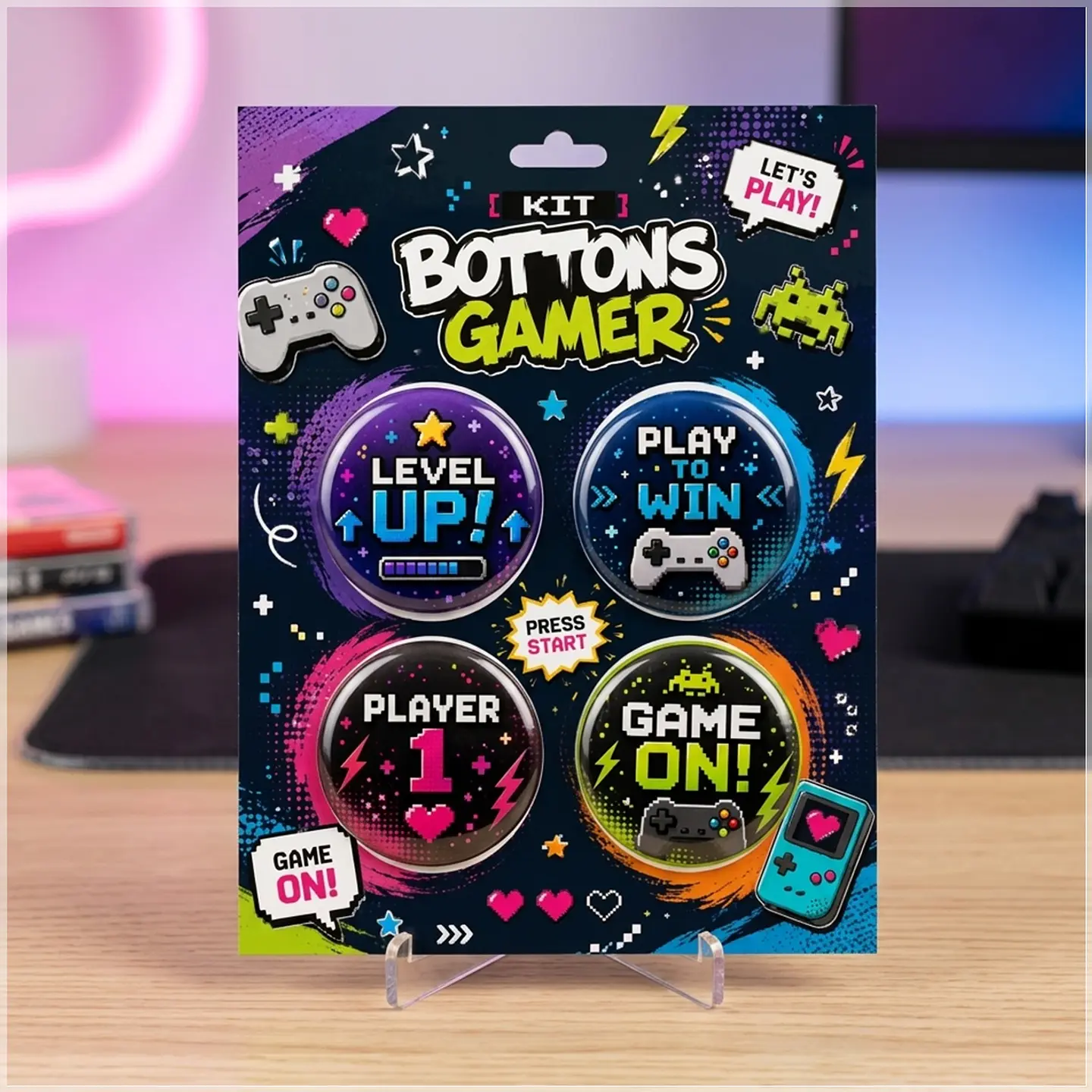 Arquivo de Corte Bottons Gamer Video Game 60 1