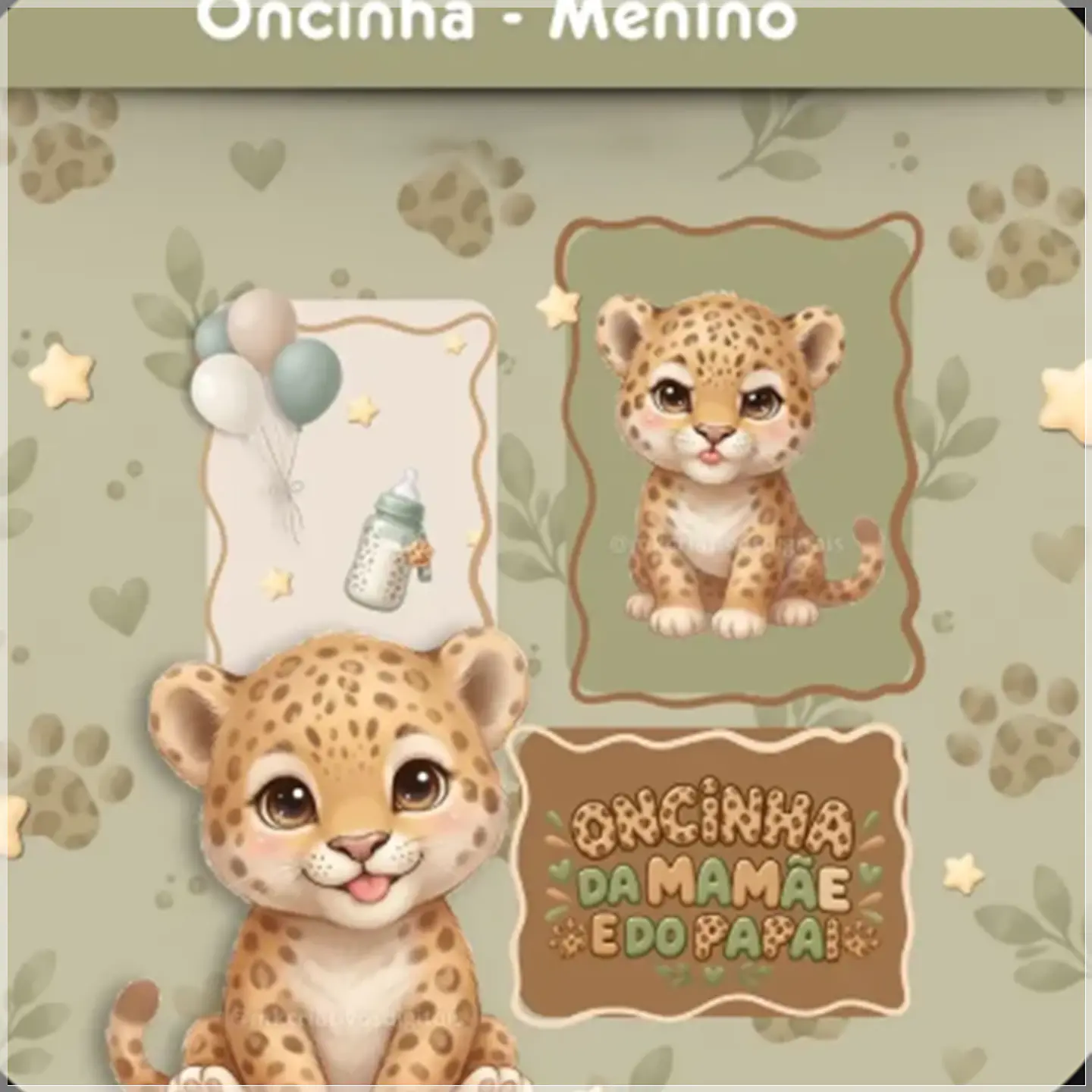 Kit Digital Oncinha Menino 156 1