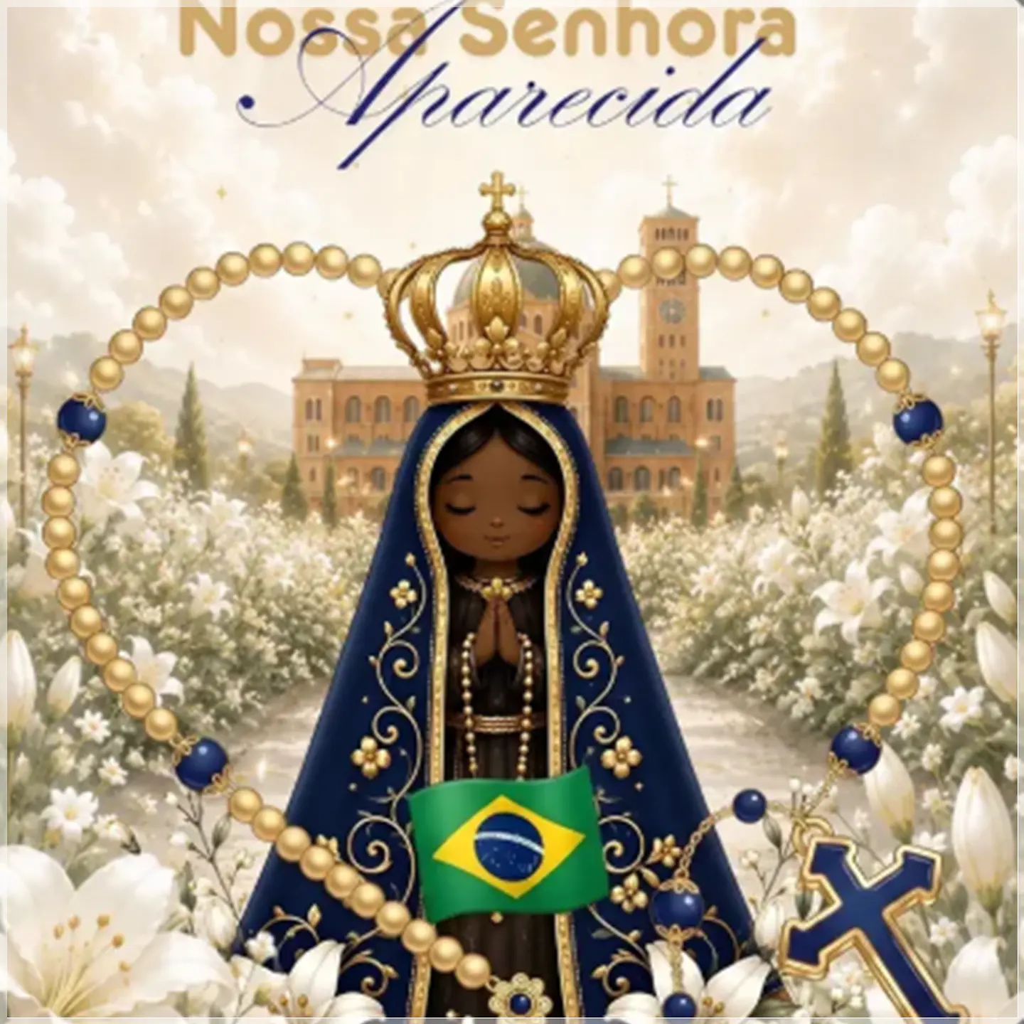 Kit Digital Santinha Nossa Senhora Aparecida 155 1