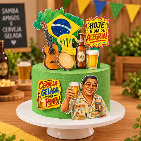 Arquivo de Corte Topo de Bolo Brasilidades 4