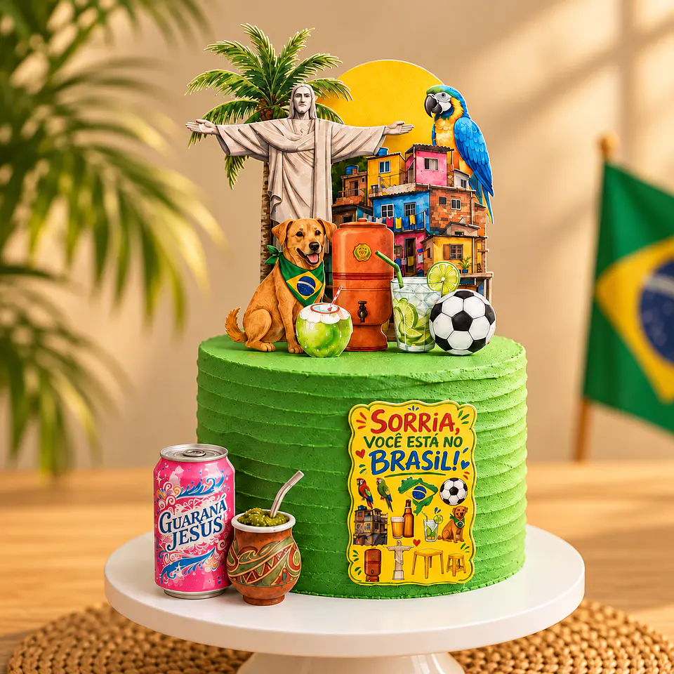 Arquivo de Corte Topo de Bolo Brasilidades 3 1