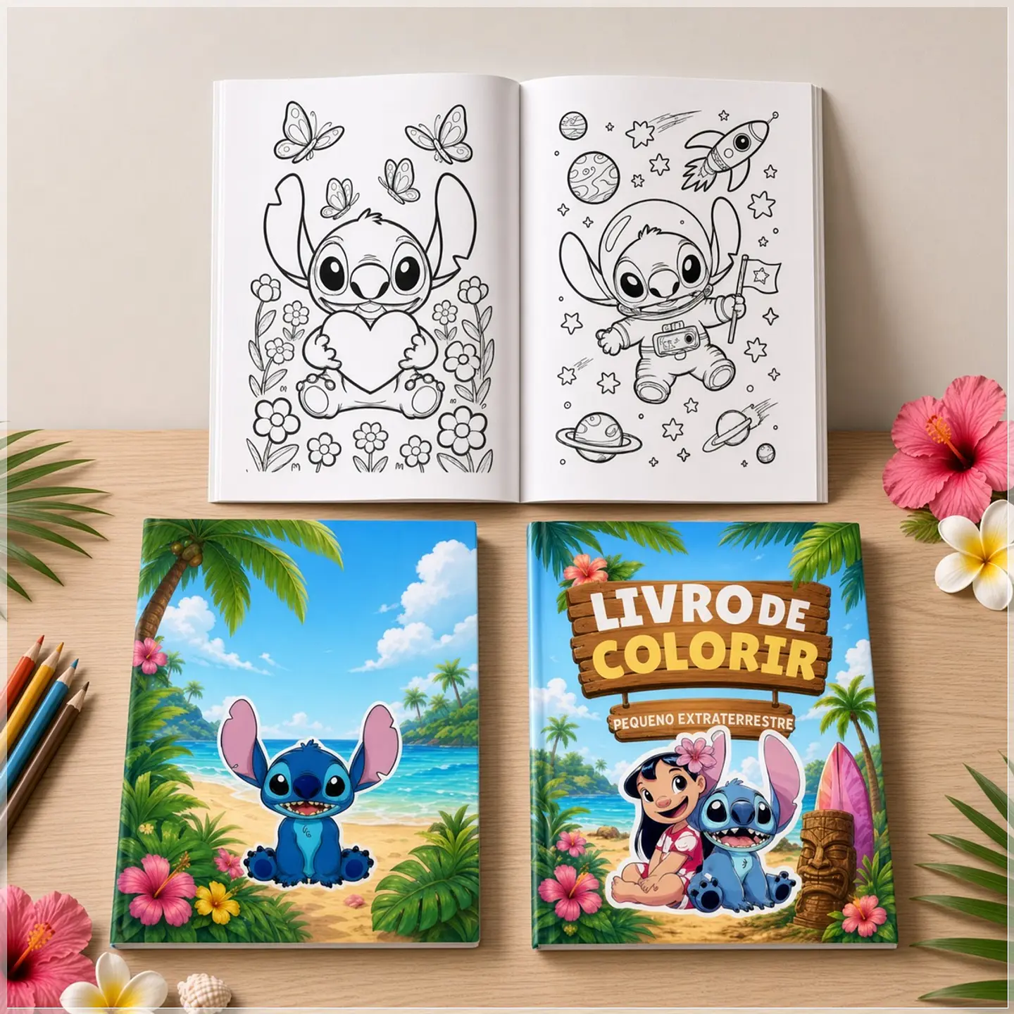 Arquivo de Corte - Revista de Colorir Lilo & Stitch 1