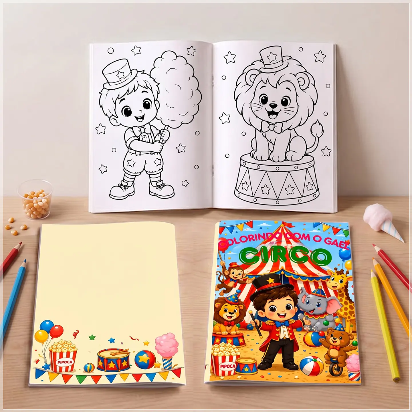 Arquivo de Corte - Revista de Colorir Circo Menino 1