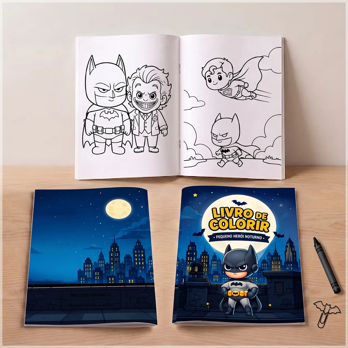 Arquivo de Corte - Revista de Colorir Batman 1