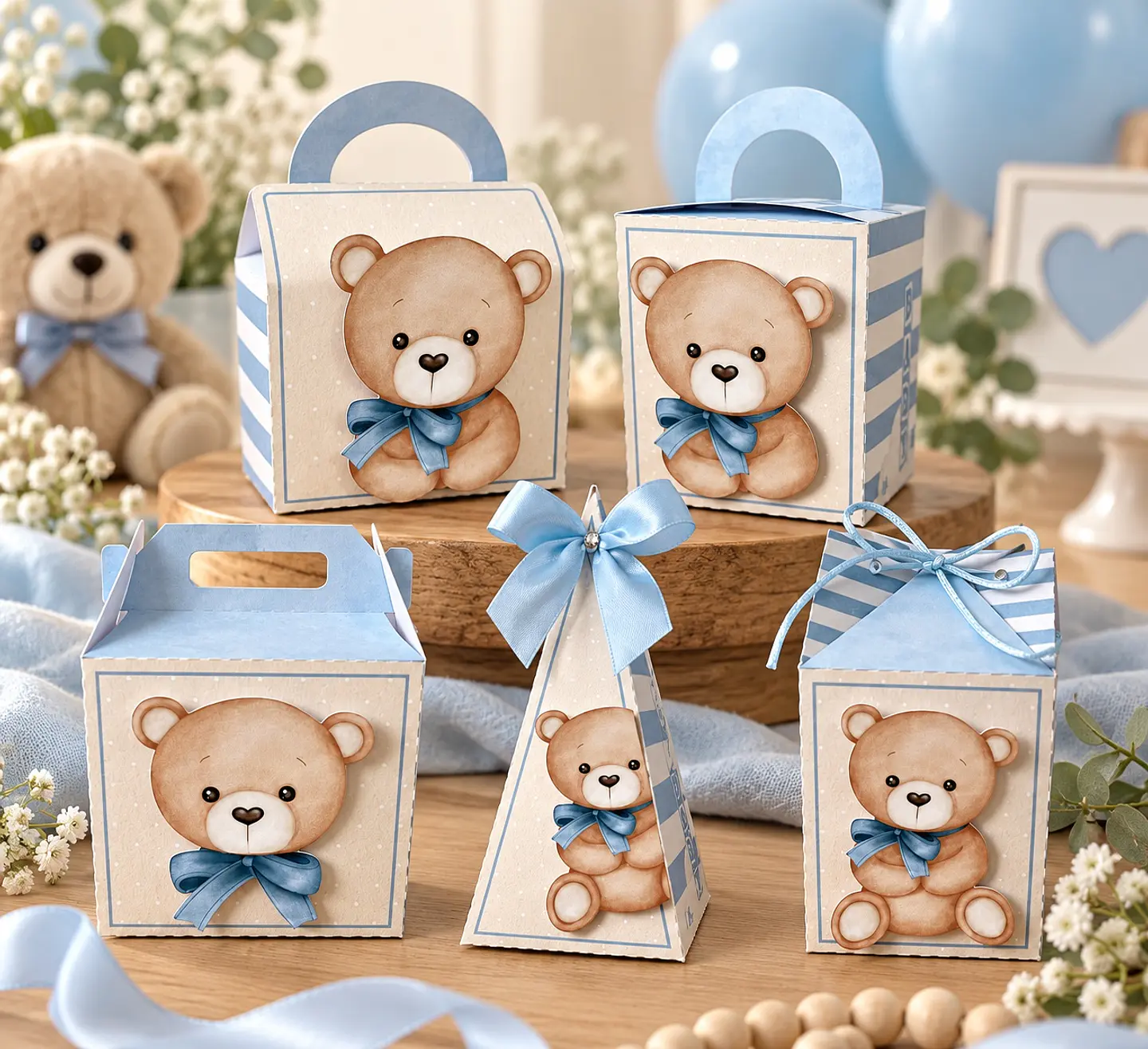 Arquivo de Corte Kit Festa Chá de Bebê Ursinho Azul 11 1