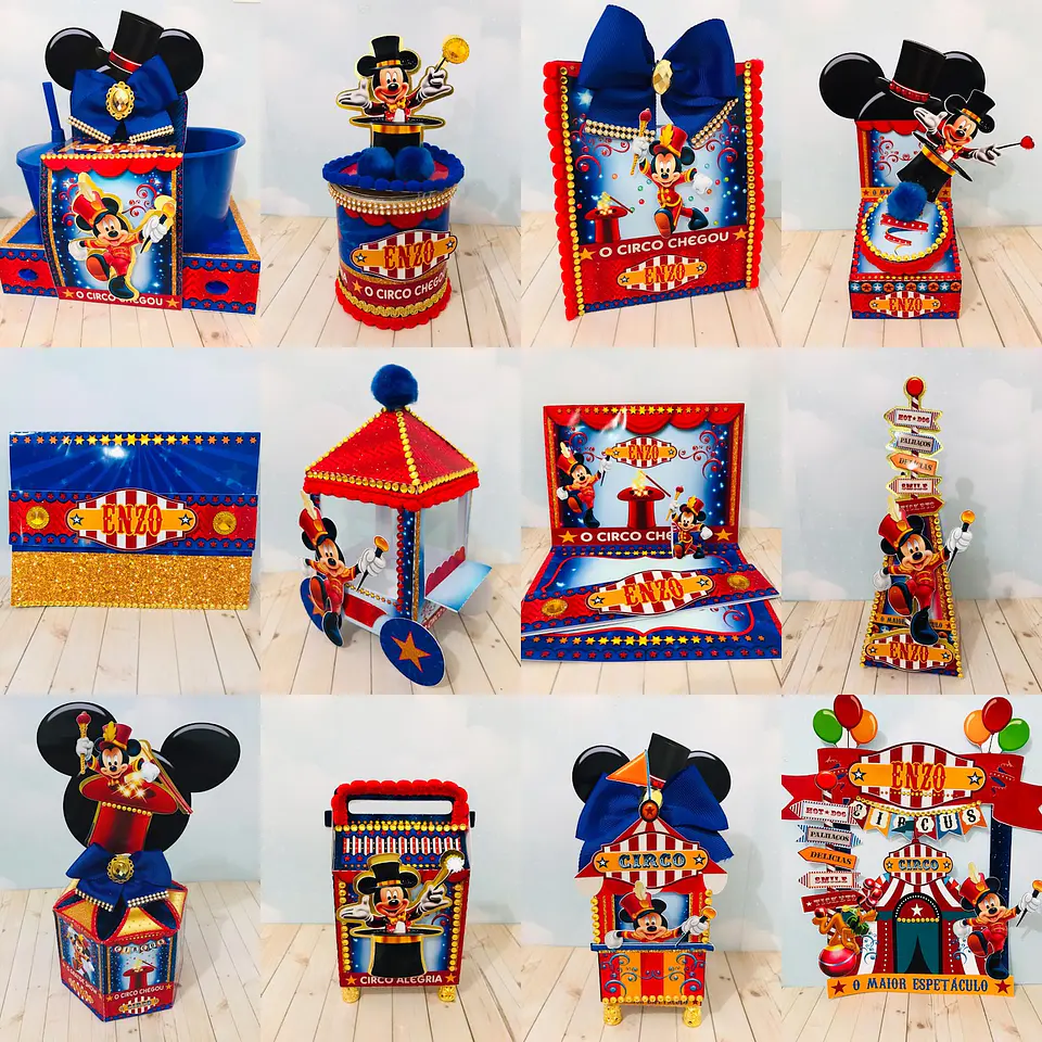 Arquivo de Corte Kit Festa Mickey Circo 15 1