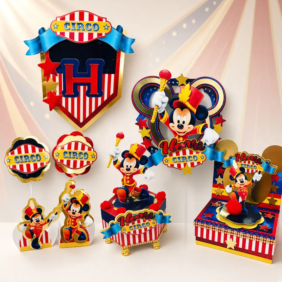 Arquivo de Corte Kit Festa Mickey Circo 14 1