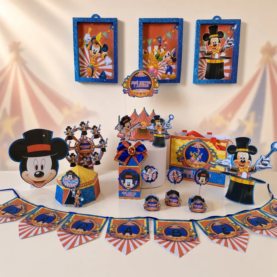Arquivo de Corte Kit Festa Mickey Circo 12 1