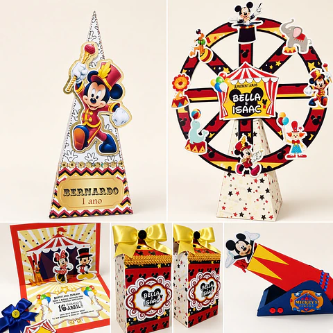 Arquivo de Corte Kit Festa Mickey Circo 2