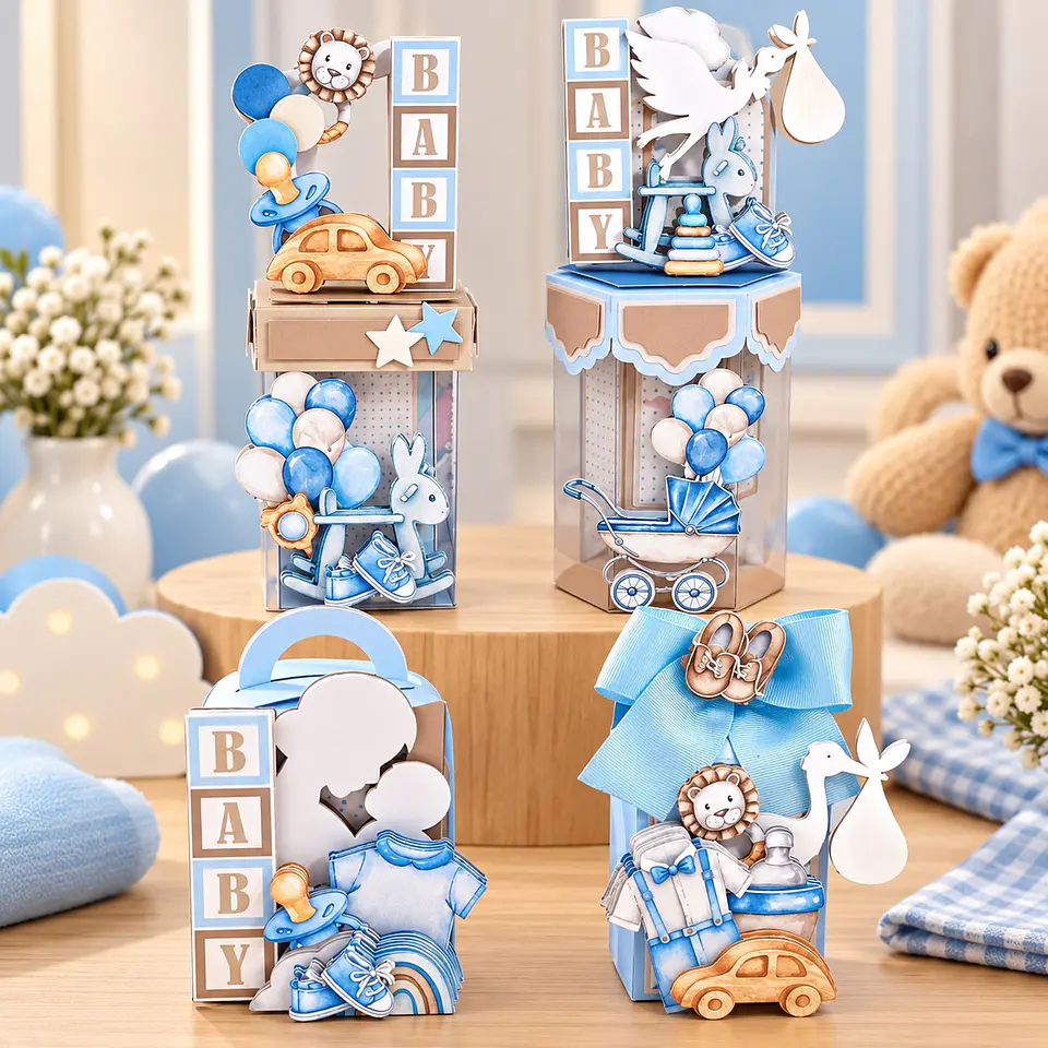 Arquivo de Corte Kit Festa Chá de Bebê Menino 7 1