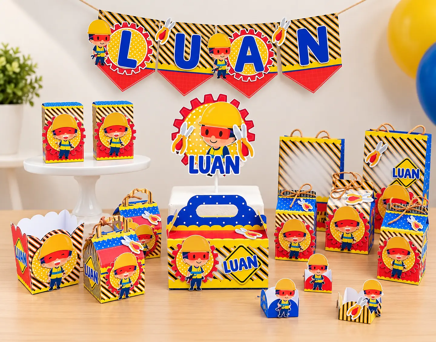 Arquivo de Corte Kit Festa Construtor Construção 10 1