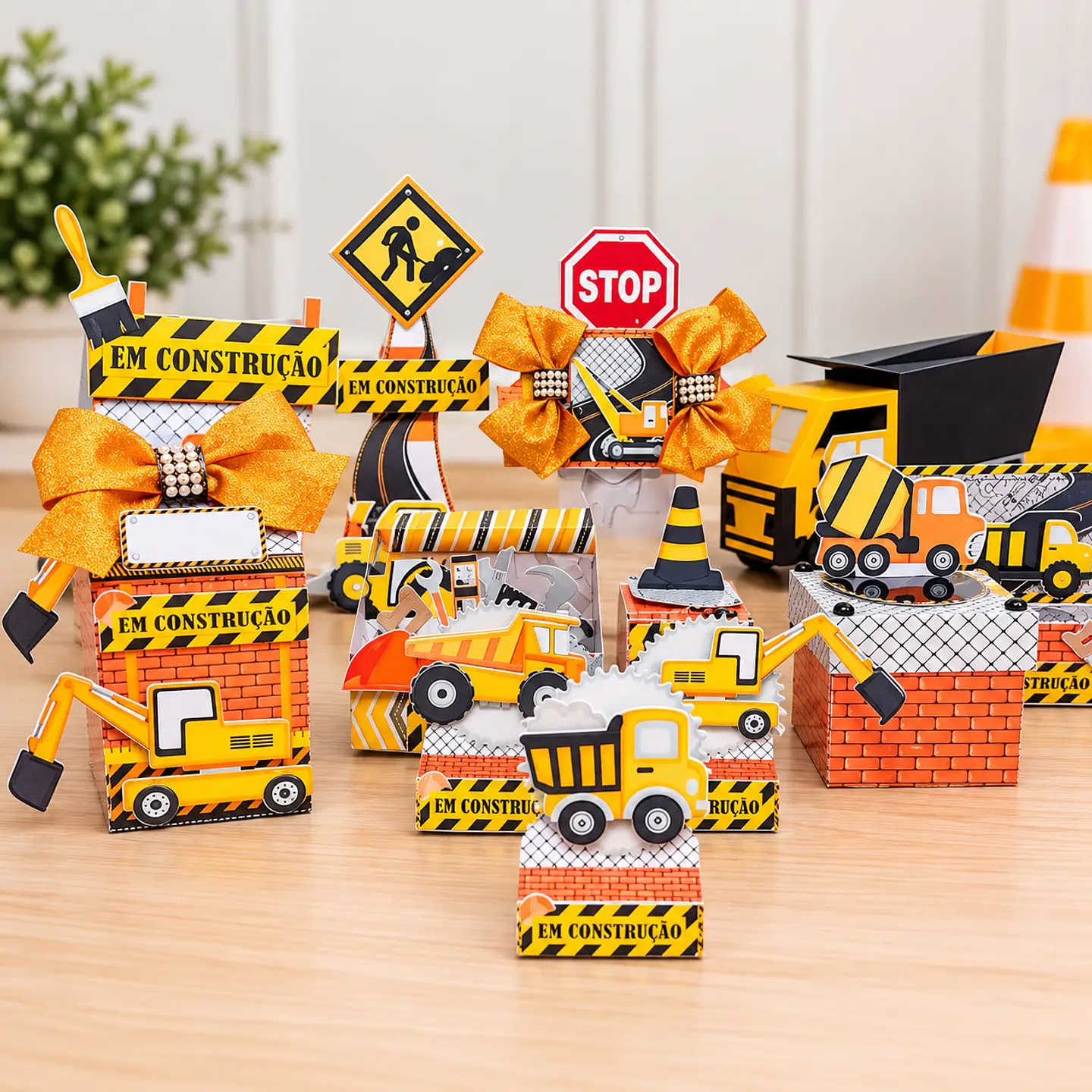 Arquivo de Corte Kit Festa Construtor Construção 8 1