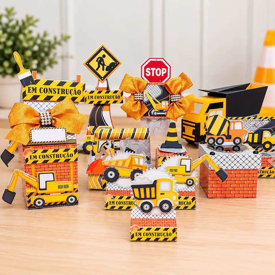 Arquivo de Corte Kit Festa Construtor Construção 8 1