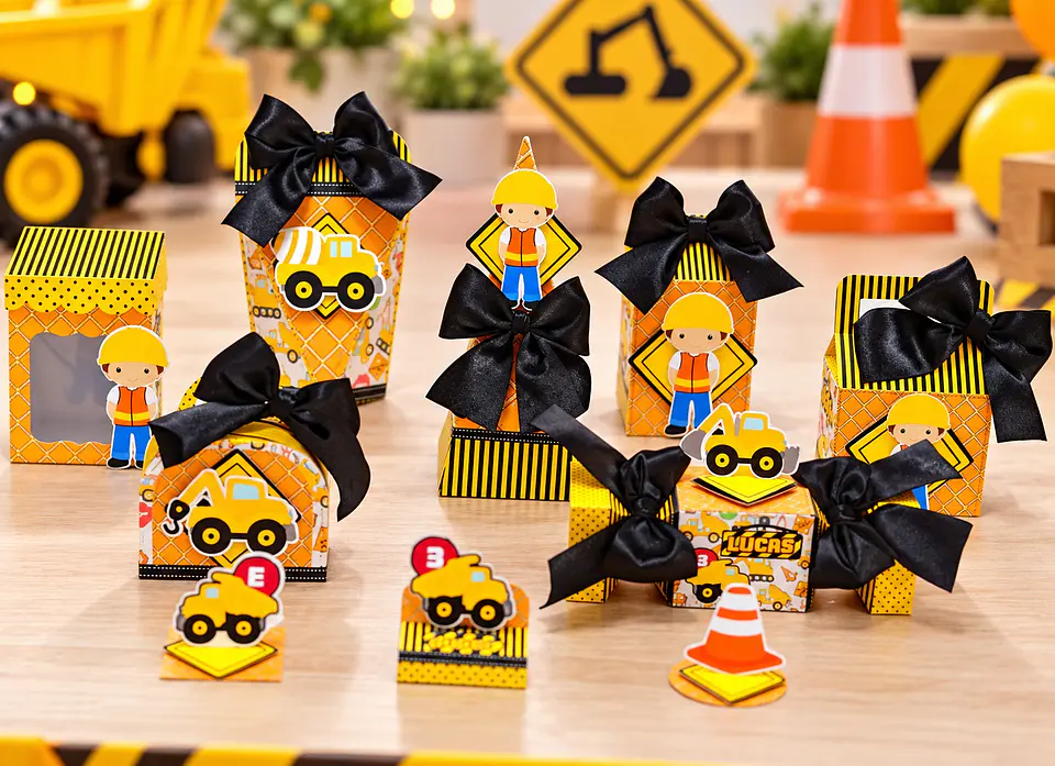 Arquivo de Corte Kit Festa Construtor Construção 6 1