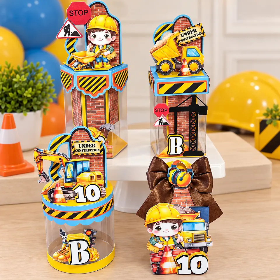 Arquivo de Corte Kit Festa Construtor Construção 3 1