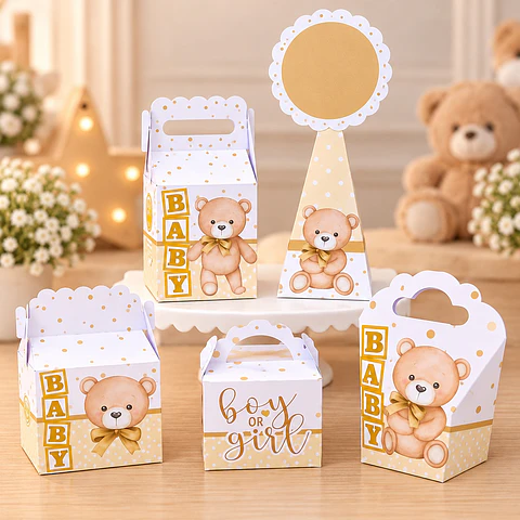 Arquivo de Corte Kit Festa Chá de Bebê Ursinho 8