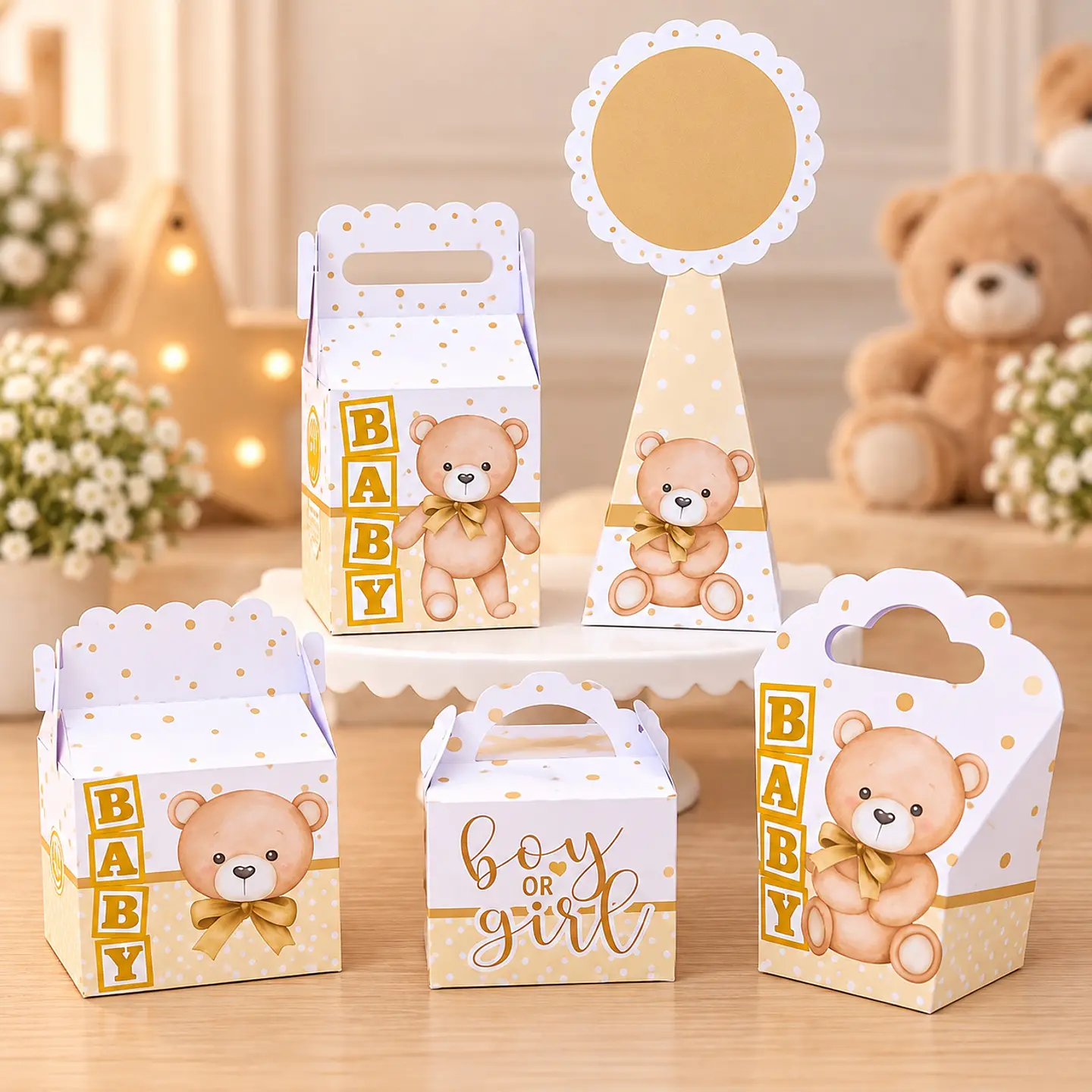 Arquivo de Corte Kit Festa Chá de Bebê Ursinho 8 1