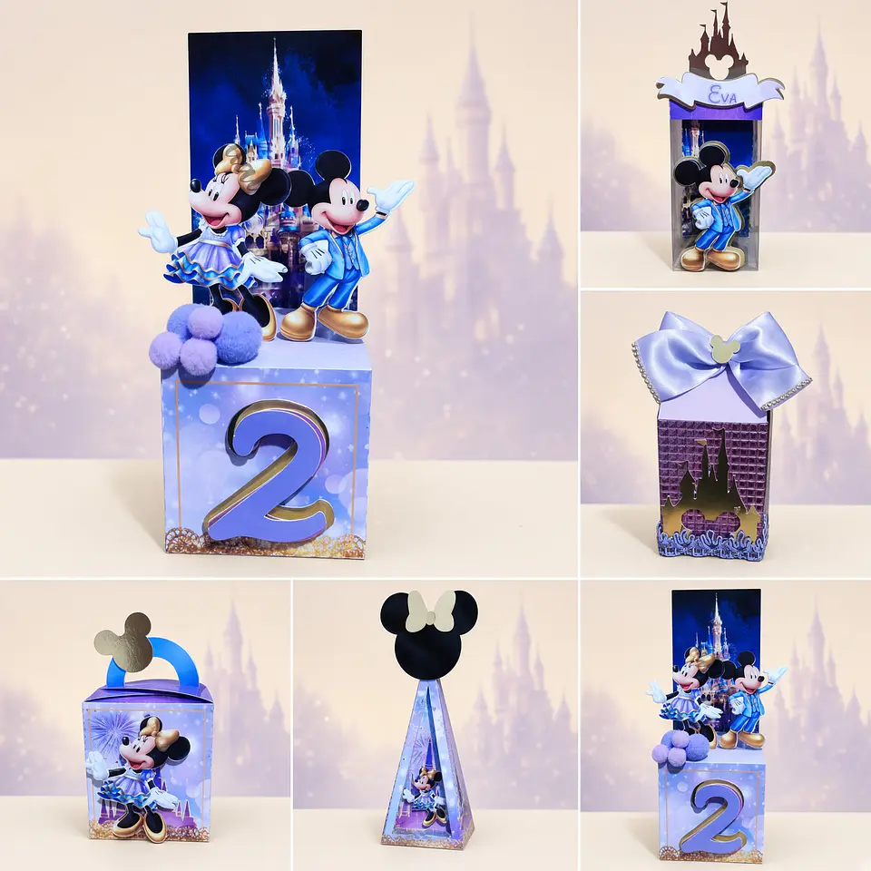Arquivo de Corte Kit Festa Disney 50 Anos Mickey e Minnie 3 1