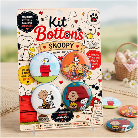 Arquivo de Corte Bottons Snoopy 77