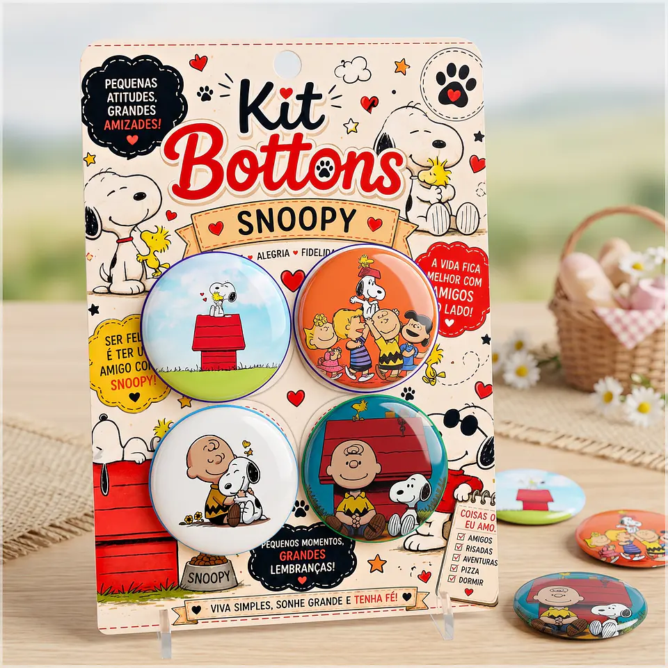 Arquivo de Corte Bottons Snoopy 77 1